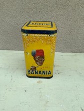 Ancienne Boite en Tole Chocolat BANANIA RIZ Années 1960