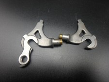 Vintage Rare - NOS Bike frame building rear dropouts steel frame ends pair 