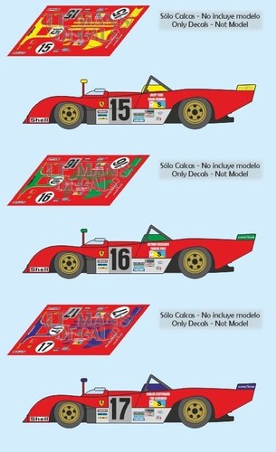 Autocollants ferrari 312 le - 312,