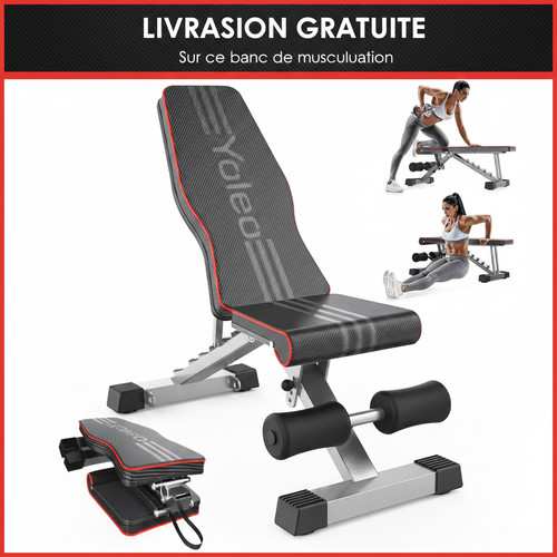 Banc musculation réglable - musculation,