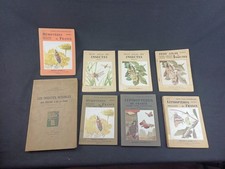 Lot x 8 livres ancien sur les insectes papillons BOUBEE