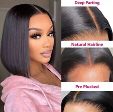 Perruque Naturelle Noir Courte