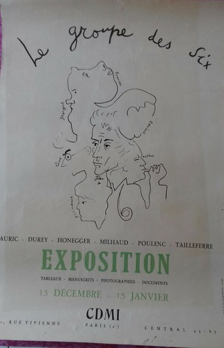 Cocteau affiche illustrée - j.,