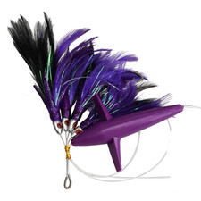 Leurre Thon Jupe Plume Trolling avec Crochet Acier pour Action Pêche Dynamique