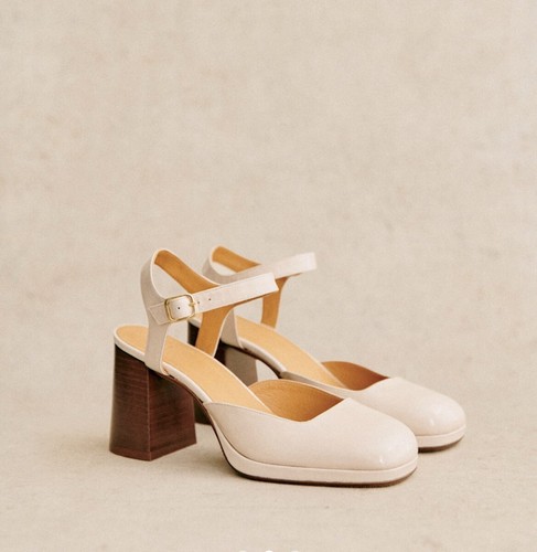 Sézane cream patent leather - sézane,