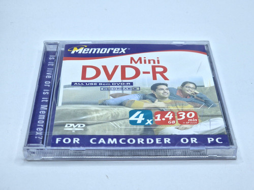 Memorex mini dvd 4x1 go - mini, 4x1,4
