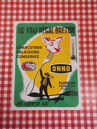 Plaque tôle lithographiee