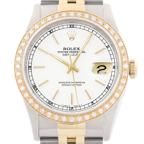 Rolex datejust blanc - datejust, or