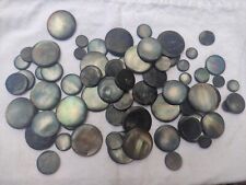 lot pastille jeton nacre grise véritable pour création bouton Scrapbooking