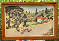 ancien affiche scolaire rossignol poucet lecture 11