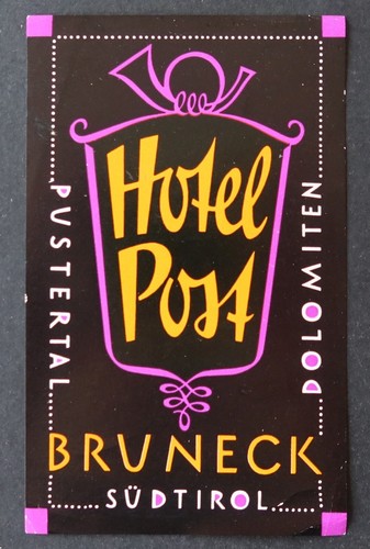 Ancienne étiquette hotel poss - hotel,