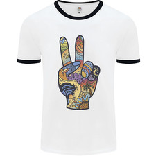 T-Shirt Ringer Pour Hommes Vacances Paix Geste Voyage