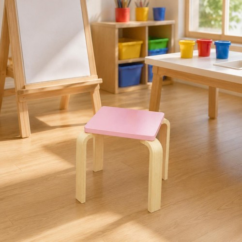 Tabouret siège carré rosé - tabouret,
