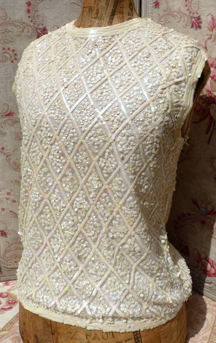 Tunique vintage brodée - brodée, de