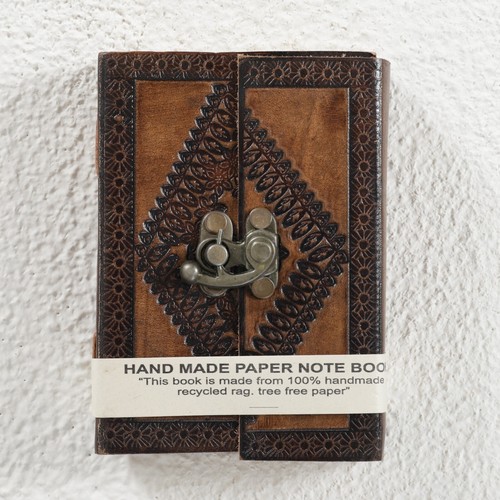 Petit carnet cuir vide - cuir,