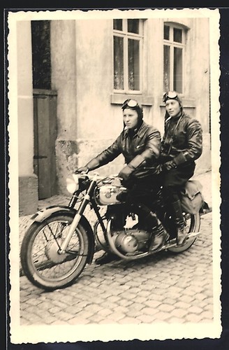 Carte postale photo moto