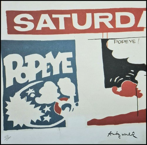 Andy warhol popeye lithograph - warhol,