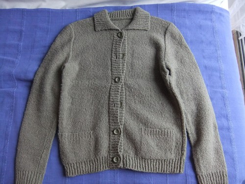 Gilet laine tricoté main - laine,,