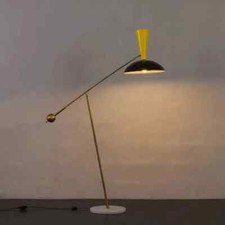 Lampadaire moderne vintage du milieu du siècle style luminaire lit de salon r...