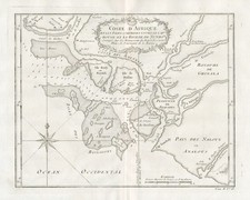 Guinée-Bissau Guiné Bissau Afrique de l'Ouest Carte Bellin 1750