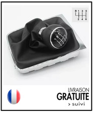 Pommeau soufflet levier 6 vitesses POUR PASSAT B6 de 2005 à 2012 boite manuelle