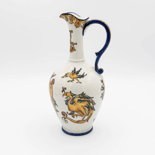 Vintage polychrome vase - vase, /