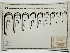 Hameçons de marque MUSTAD & Son - qual 7958 - fabriqués en Norvège / VINTAGE