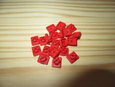 LOT de 20 ATTACHES FIXATIONS ROUGES PLAYMOBIL