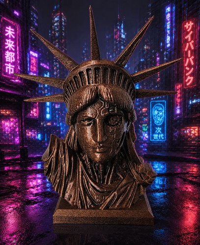 Décoration buste cyberpunk - décoration,