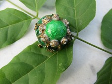 Ancienne broche émaillée - Emaux de LIMOGES - Signée