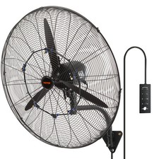 VEVOR Ventilateur brumisateur mural métal oscillant 74,9 cm 3 vitesses étanche