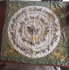 Carré Hermes soie La Promenade de Longchamps