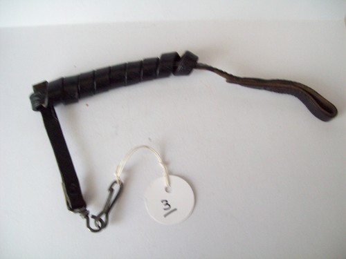 Militaria dragonne cuir noire - dragonne,