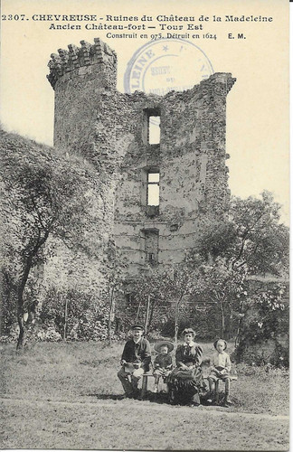 Cpa animée ruines château - ruines, du