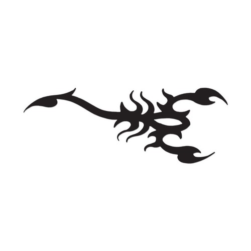 Tribal scorpion art vinyl - scorpion,
