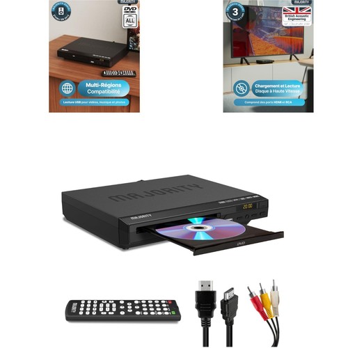 Lecteur dvd hdmi majority - lecteur,
