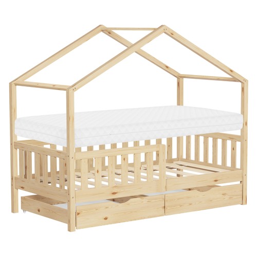 Lit cabane enfant bois - lit,