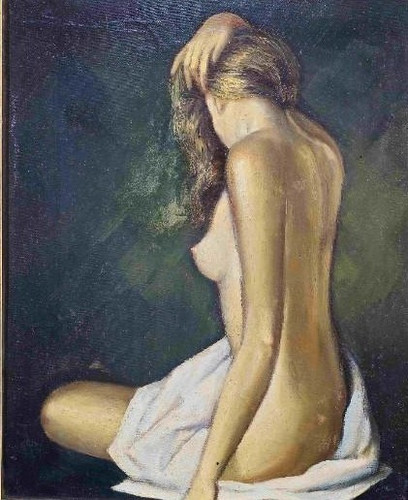 Tableau ancien huile - tableau, portrait