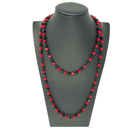 Collier long cristaux - collier,