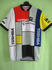 Maillot cycliste Toshiba La Vie Claire Tour Pro 1987 Vintage Jersey Cycling - XL