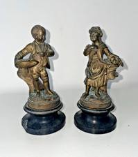 Lot de 2 sculptures en bronze