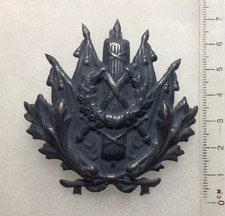 FRANCE 1914/1918 - INSIGNE DE CASQUE ADRIAN DE L’INTENDANCE ( Bleu horizon)