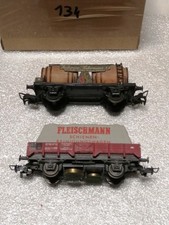 Lot De 2 Wagons Electrotren 382 Federico Paternina + Fleischmann 5568 Nettoyeur 