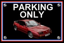 plaque " PARKING ONLY ALPINE GTA V6 TURBO LE MANS bordeaux " idée anniversaire