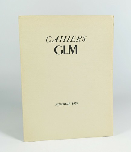 Cahiers nouvelle - cahiers, g.l.m,