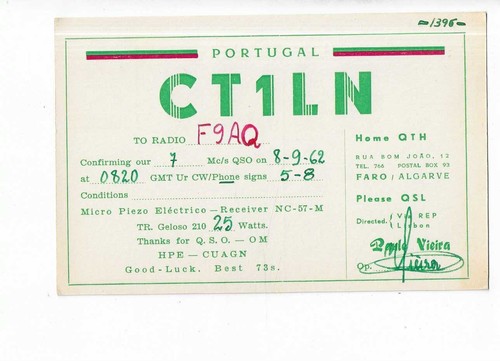 Carte qsl radio amateur - carte,