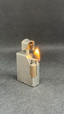 Vintage 1930s Dunhill Alduna Petrol Lighter Sterling Silver & Gold Hallmarked