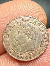 Un centime Napoléon III tête