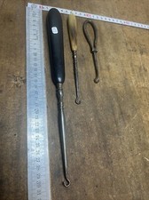 Lot 3 ancien tire-bottes 19 eme  crochet de botte french antique Outils Réf 412A