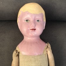 Poupon tête en papier mâché